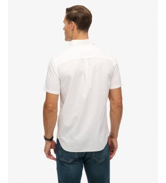 Superdry Camisa City Cotton Linen branca