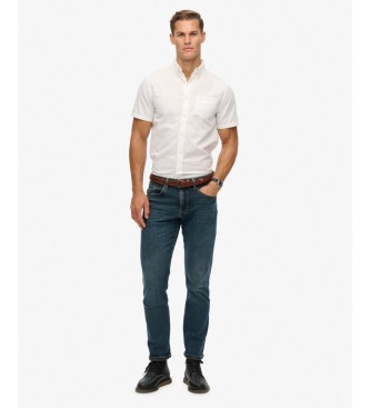 Superdry Camisa City Cotton Linen branca