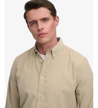 Superdry Classic Needle Hemd beige
