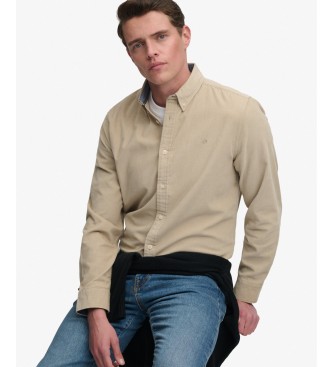 Superdry Classic Needle Hemd beige