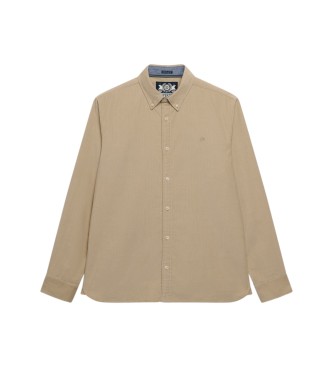 Superdry Classic Needle Hemd beige