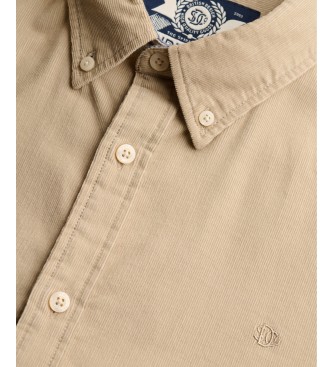 Superdry Classic Needle Hemd beige