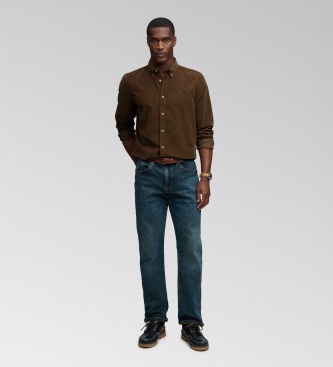 Superdry Beige Classic Needle shirt