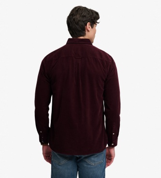 Superdry Srajca Classic Needle bordo