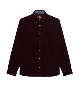 Superdry Srajca Classic Needle bordo