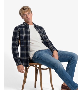 Superdry Modra bomba?na karo srajca