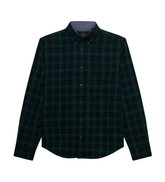 Superdry Mornarsko modra, zelena flanelna srajca (Lumberjack)