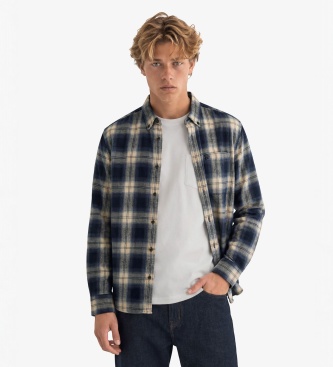 Superdry Mornarsko modra flanelasta srajca Lumberjack
