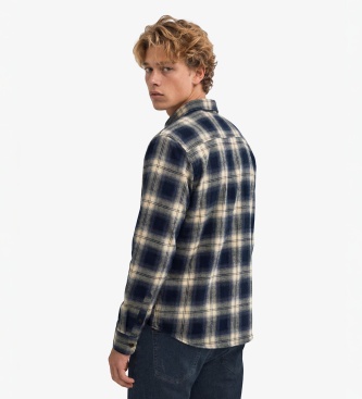 Superdry Mornarsko modra flanelasta srajca Lumberjack