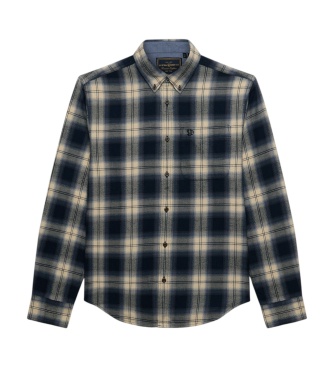 Superdry Mornarsko modra flanelasta srajca Lumberjack