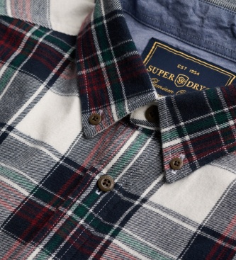 Superdry Barvasta flanelasta srajca Cotton Lumberjack