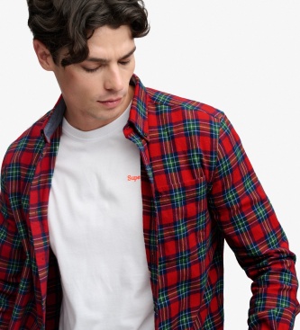 Superdry Rdeča srajca Lumberjack
