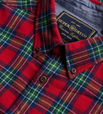 Superdry Rdeča srajca Lumberjack
