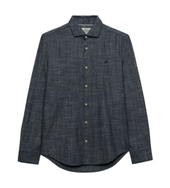 Superdry Essentials Chambray shirt navy blue