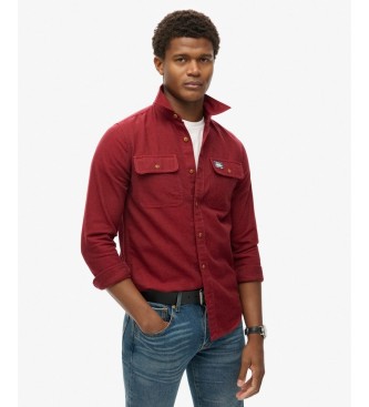 Superdry Red Flannel Workwear Shirt