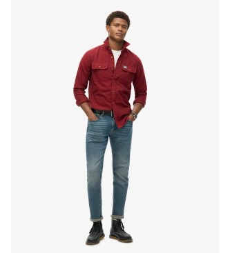 Superdry Red Flannel Workwear Shirt