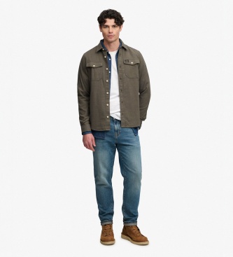 Superdry Military green Herringbone Workwear shirt