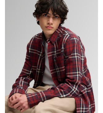Superdry Camisa Cotton Lumberjack vermelha