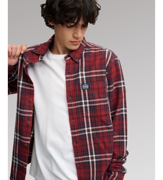 Superdry Camisa Cotton Lumberjack vermelha