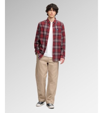 Superdry Camisa Cotton Lumberjack vermelha