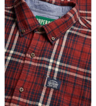 Superdry Camisa Cotton Lumberjack vermelha