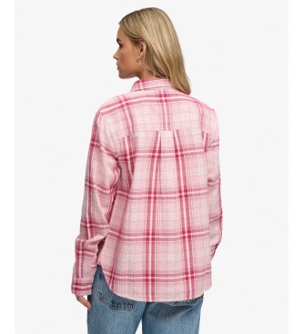 Superdry Camisa Lumberjack Check Flannel rosa