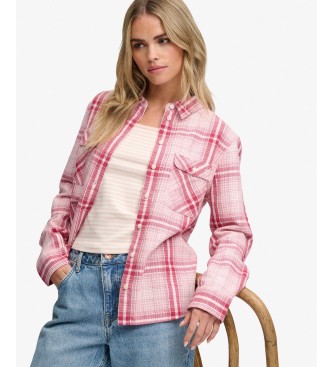 Superdry Camisa Lumberjack Check Flannel rosa