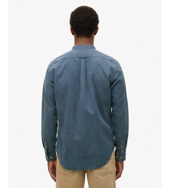 Superdry Merchant Indigo srajca, temno modra