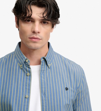 Superdry Hellblaues Preppy-Oxford-Hemd