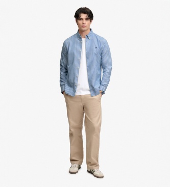 Superdry Hellblaues Preppy-Oxford-Hemd