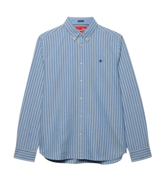 Superdry Hellblaues Preppy-Oxford-Hemd