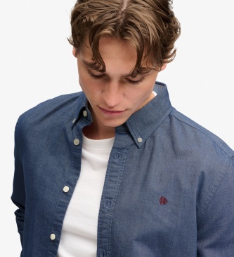 Superdry Chemise Preppy Oxford marine