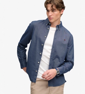 Superdry Chemise Preppy Oxford marine