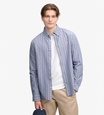 Superdry Blaues Preppy-Oxfordhemd