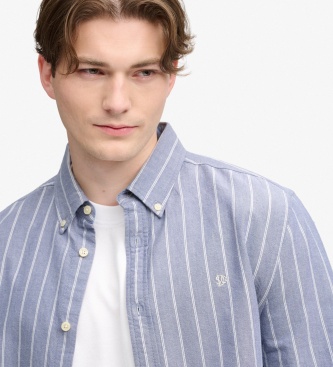 Superdry Blaues Preppy-Oxfordhemd