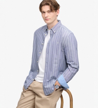 Superdry Blaues Preppy-Oxfordhemd