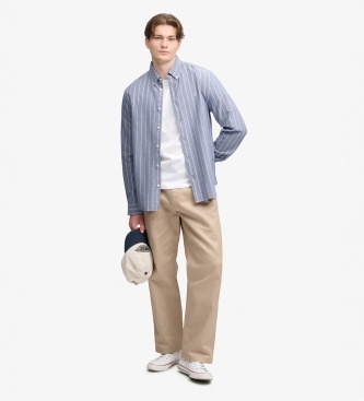 Superdry Blaues Preppy-Oxfordhemd