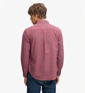 Superdry Chemise Preppy Poplin rouge