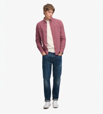 Superdry Chemise Preppy Poplin rouge