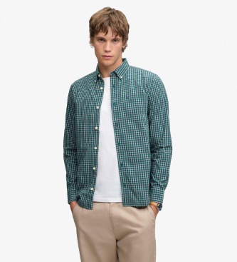 Superdry Chemise Preppy Popeline verte