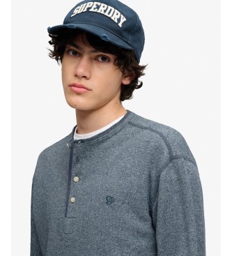 Superdry Blauw Slub Waffle T-shirt