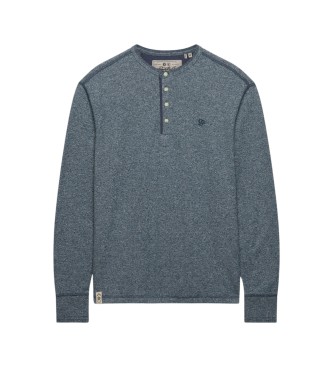 Superdry Blauw Slub Waffle T-shirt