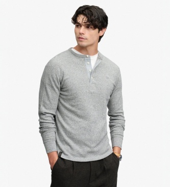 Superdry Gray Slub Waffle T-shirt