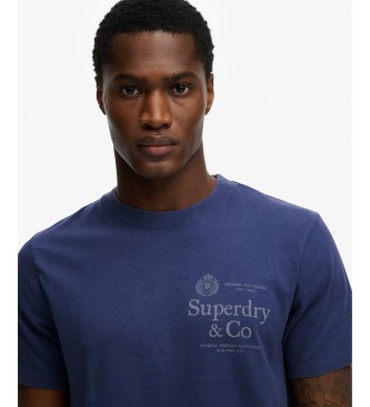 Superdry T-shirt 1954 Company Taglio Rilassato blu