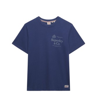 Superdry T-shirt 1954 Company Taglio Rilassato blu