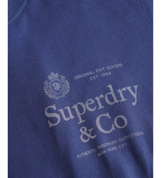 Superdry T-shirt 1954 Company Taglio Rilassato blu