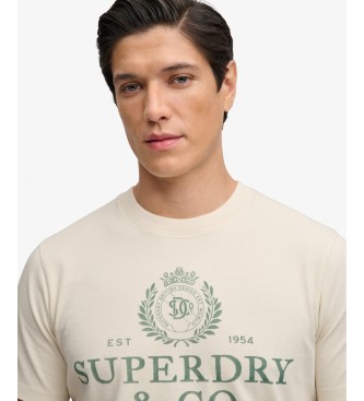 Superdry Beige 1954 Company Relaxed Fit T-Shirt