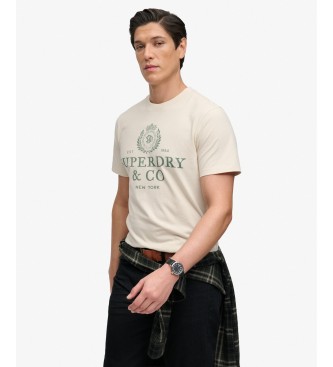 Superdry Beige 1954 Company Relaxed Fit T-Shirt