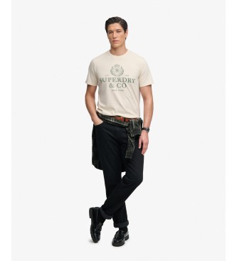 Superdry Beige 1954 Company Relaxed Fit T-Shirt