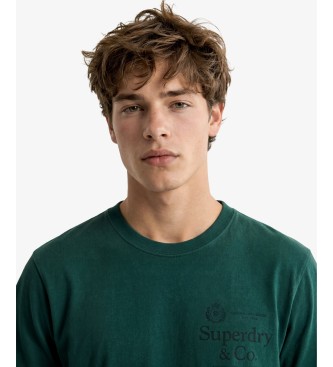Superdry T-shirt 1954 Company Vestibilità Rilassata verde